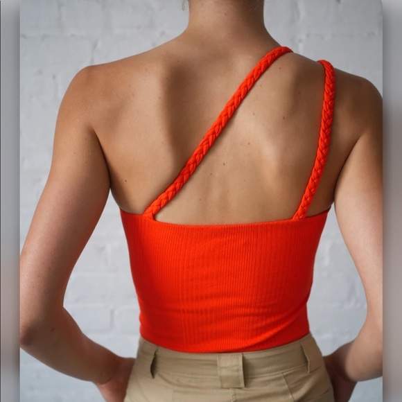 The range Nyc Division Rib Braided One Shoulder - Picture 2 of 8